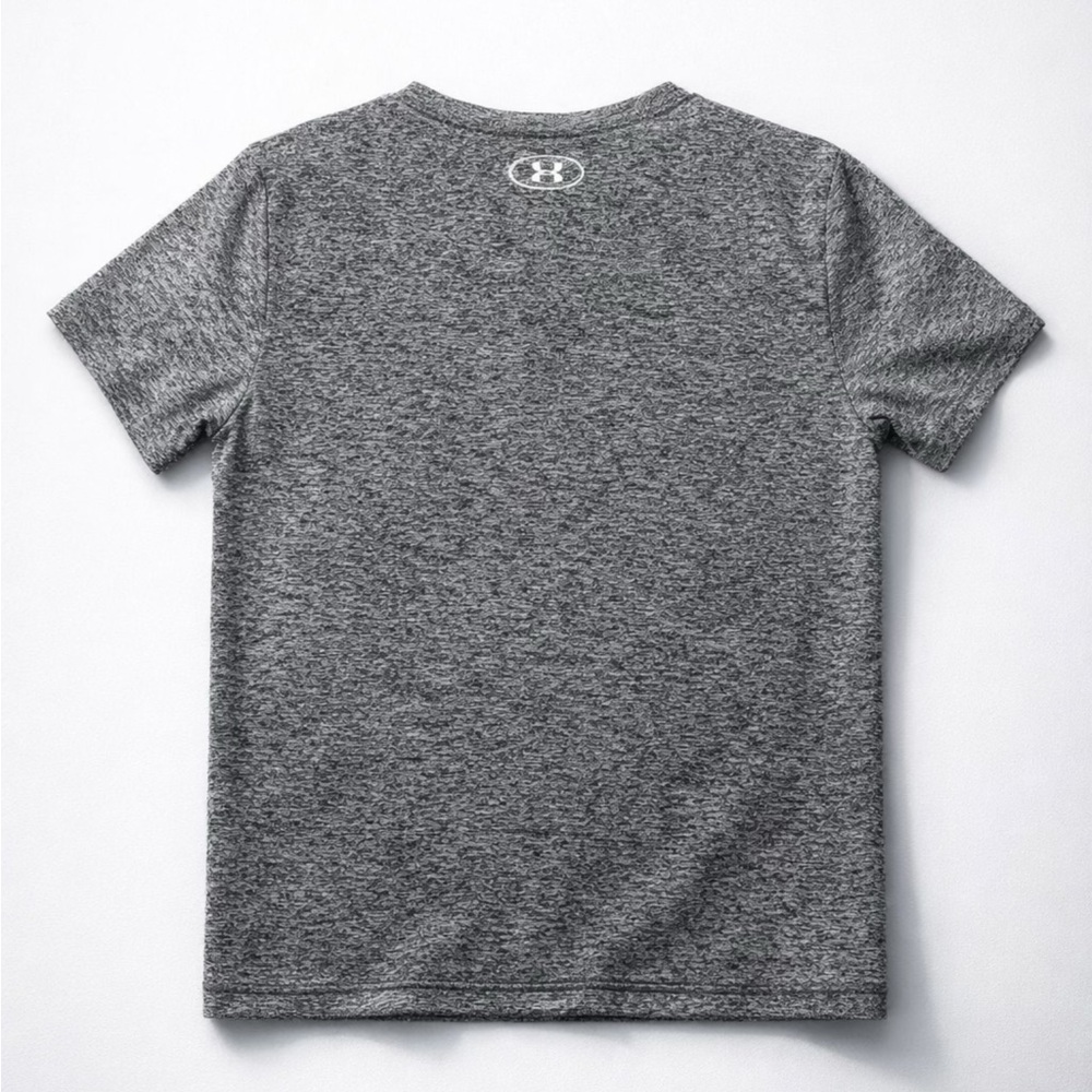Under Armour Kids Charcoal Gray Tee - Picture 4 of 4